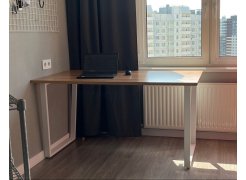 Стол Лота Лофт 140 25 мм черный матовый / бетон фото покупателя 539