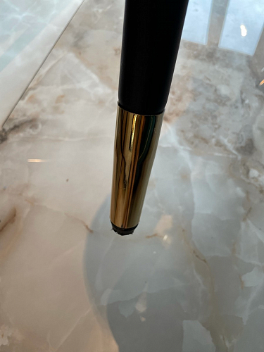 Стул на металлокаркасе Gabi 1 light blue / black / gold фото покупателя 974