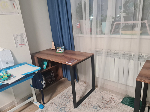 Письменный стол Битти Лофт 116х60х75 креатель / черный матовый фото покупателя 170