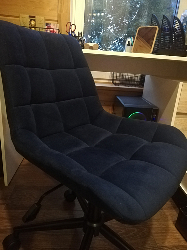 Компьютерное кресло Честер экокожа бежевая / белый фото покупателя 25