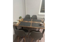 Стол Лота Лофт 140 25 мм юта / белый матовый фото покупателя 86