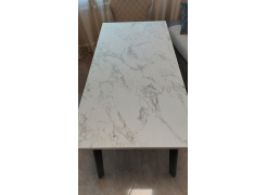 Стол Тринити Лофт 120 32 мм бетон / черный матовый фото покупателя 175