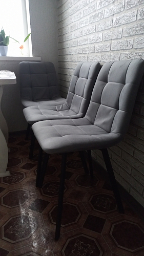 Комплект стульев Чилли 2 шт бежевый / черный фото покупателя 538