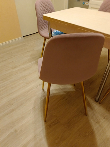 Стул на металлокаркасе Dabl wine red фото покупателя 104