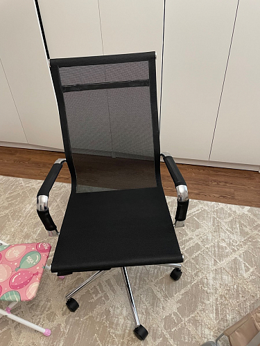 Компьютерное кресло Reus белая сетка / хром фото покупателя 69