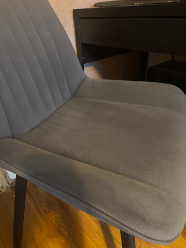 Стул на металлокаркасе Седа 360 К латте (velutto 08) / белый фото покупателя 281