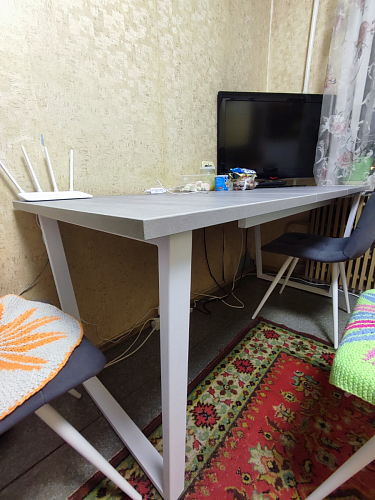 Деревянный стол Лота Лофт 120x75 дуб крафт табачный / черный матовый фото покупателя 721