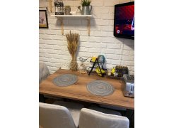 Стол Лота Лофт 140 25 мм юта / белый матовый фото покупателя 428