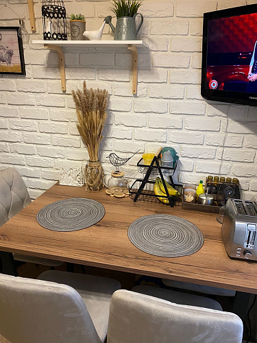 Деревянный стол Лота Лофт 120х75 белый матовый / дуб крафт золотой фото покупателя 428