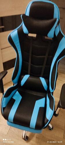 Компьютерное кресло Kano 1 light blue / black фото покупателя 49