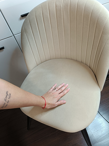 Стул на металлокаркасе Gabi 1 light purple / black фото покупателя 151