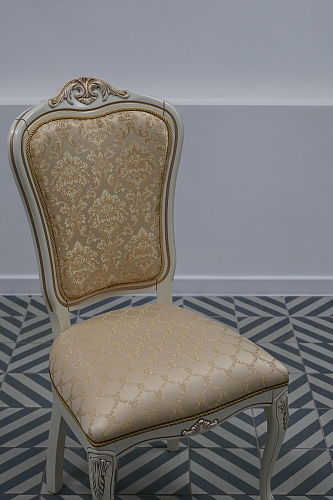 Стул Руджеро патина золото / бежевый комби из шоурума 1