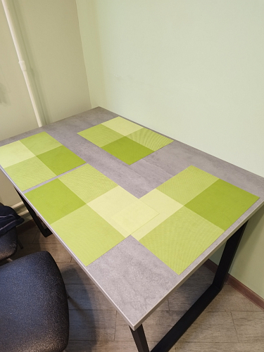 Деревянный стол Лота Лофт 120х75 белый матовый / дуб крафт золотой фото покупателя 959