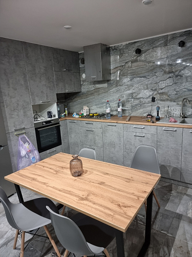 Деревянный стол Лота Лофт 140х80 дуб крафт табачный / черный матовый фото покупателя 659