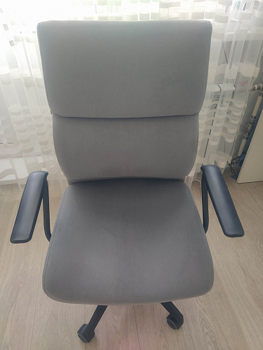 Компьютерное кресло Benefit флок серый 29 фото покупателя 63