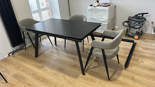 Стул на металлокаркасе Twin brown / black фото покупателя 53