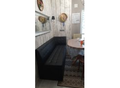 Кухонный диван Бриз правый серый велюр фото покупателя 4