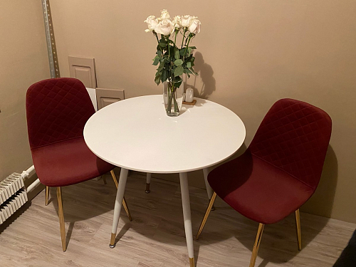 Стул на металлокаркасе Dabl 01 champagne / gold фото покупателя 107