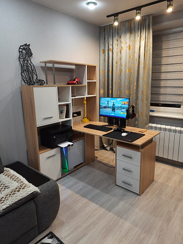 Стол компьютерный КС15 белый правый фото покупателя 8