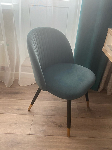 Стул на металлокаркасе Gabi green / black / silver фото покупателя 258