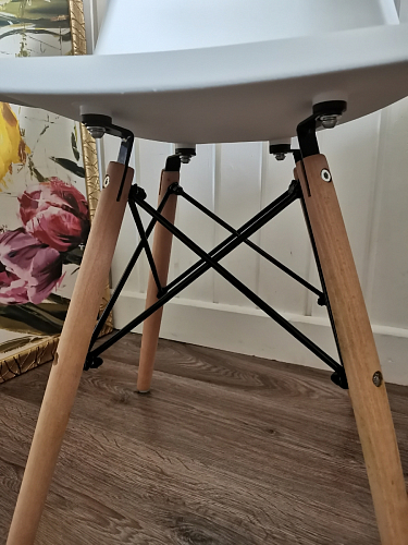 Стул Cindy Eames mod. 001 khaki / natural фото покупателя 324