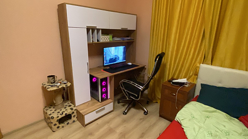 Письменный стол Лайт 03.243 дуб золотой (craft) / белый премиум фото покупателя 234