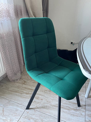 Стул на металлокаркасе Чилли К кирпичный / черный фото покупателя 420