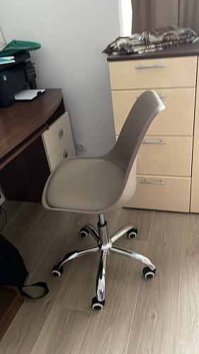 Компьютерное кресло Kolin с подушкой clear / white фото покупателя 582