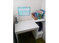 Компьютерный стол Джаз-24 левый белый фото покупателя 70