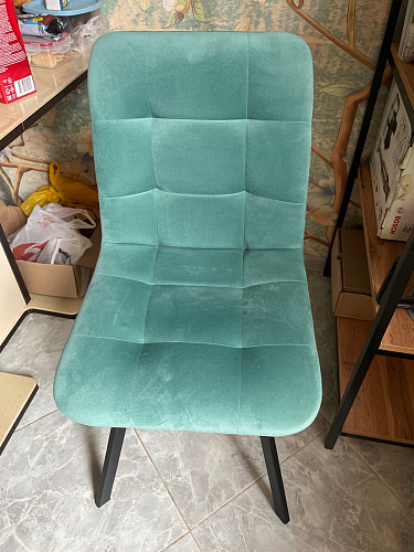 Стул на металлокаркасе Чилли светло-серый / белый каркас фото покупателя 519