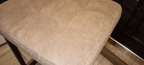 Барный стул Лофт микровелюр катания блэк / черный матовый фото покупателя 222