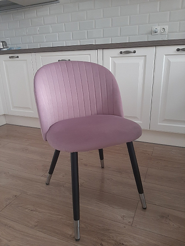 Стул на металлокаркасе Gabi 1 light purple / black фото покупателя 268