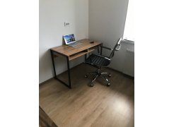 Письменный стол Леон Лофт бетон / черный матовый фото покупателя 51