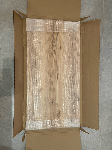 Стол Тринити Лофт 120 25 мм черный матовый / дуб делано светлый фото покупателя 164