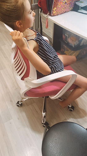 Компьютерное кресло Ergoplus blue / gray / white фото покупателя 17