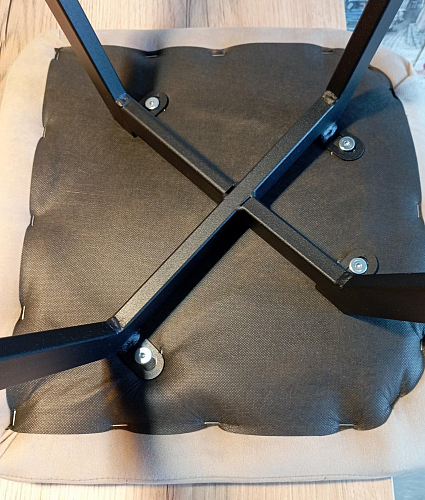 Стул на металлокаркасе Чилли К кирпичный / черный фото покупателя 699