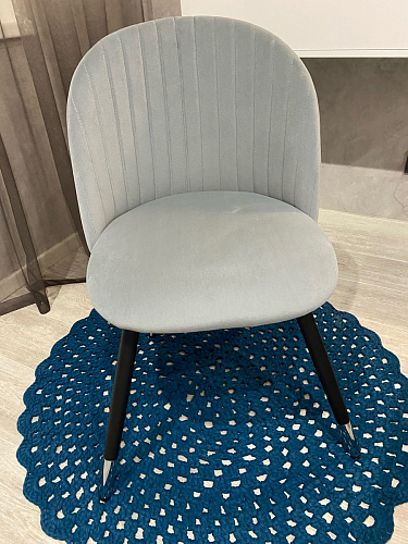 Стул на металлокаркасе Gabi 1 light purple / black / gold фото покупателя 201