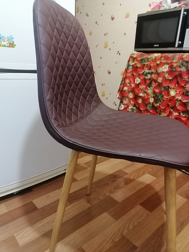 Стул на металлокаркасе Capri dark beige / white фото покупателя 96