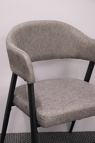 Стул на металлокаркасе Twin серый / черный из шоурума 2