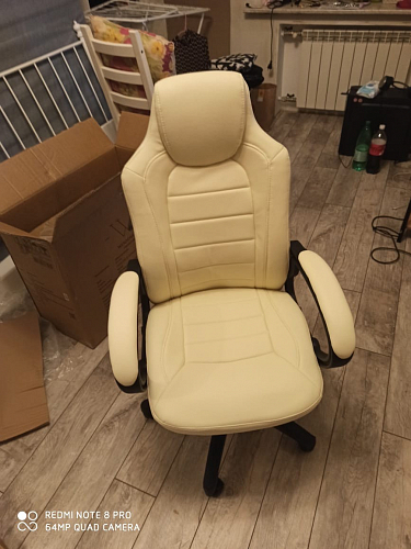 Компьютерное кресло Kadis коричневое / бежевое фото покупателя 43