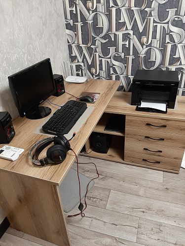 Компьютерный стол с тумбой КСТ-109 тумба слева фото покупателя 105