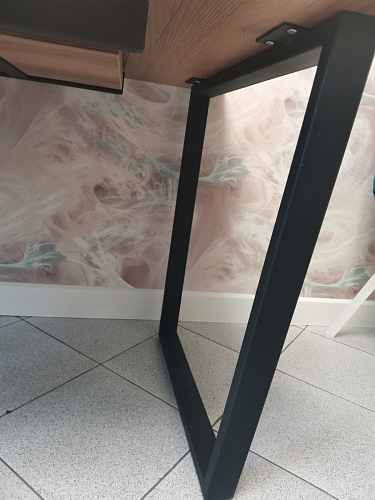 Деревянный стол Лота Лофт 120х75 белый матовый / дуб крафт золотой фото покупателя 257