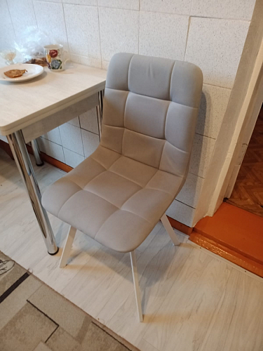 Стул на металлокаркасе Чилли зеленый / черный фото покупателя 949