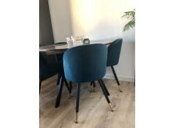 Стул на металлокаркасе Gabi blue / black фото покупателя 888