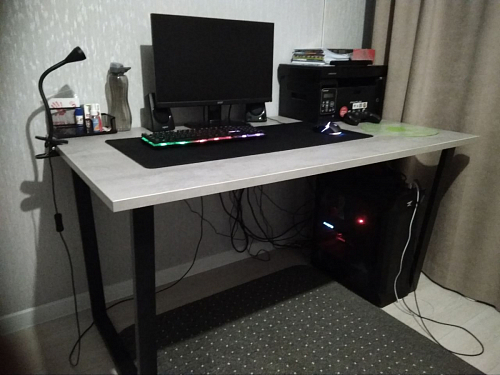 Деревянный стол Лота Лофт 120x75 дуб крафт табачный / черный матовый фото покупателя 118