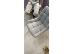 Стул на металлокаркасе Челси светло-серый / черный каркас фото покупателя 125