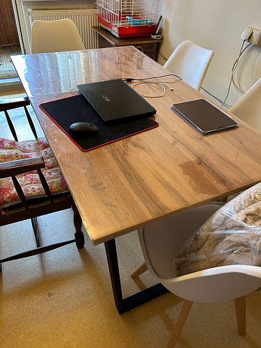 Деревянный стол Лота Лофт 120x75 дуб крафт табачный / черный матовый фото покупателя 262