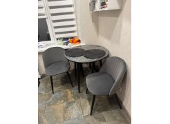 Стул на металлокаркасе Gabi gray / black фото покупателя 541