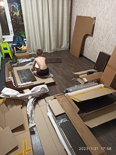 Письменный стол Жаспера-132-130 В левый венге фото покупателя 6