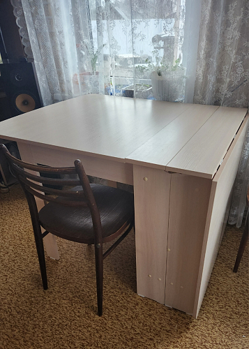 Стол обеденный раздвижной СтК7 дуб молочный фото покупателя 170